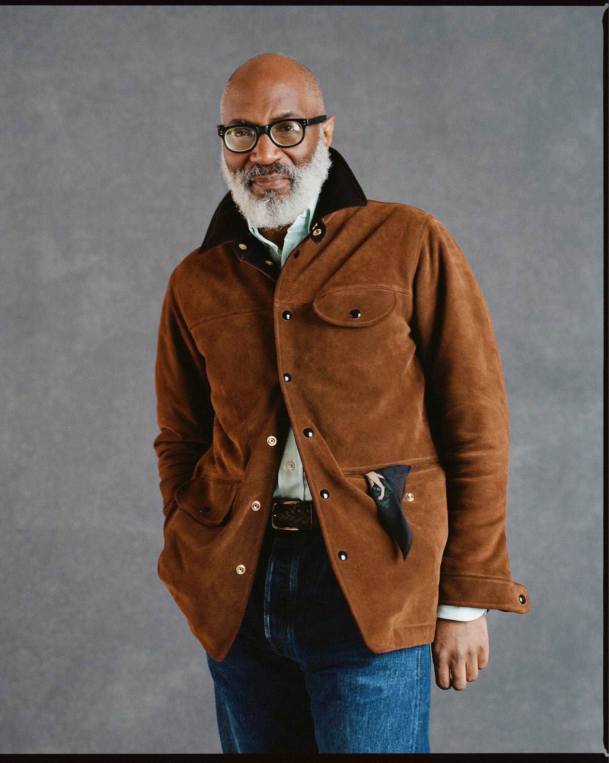 Brown Suede Car Coat with Blanket Lining - Image 8