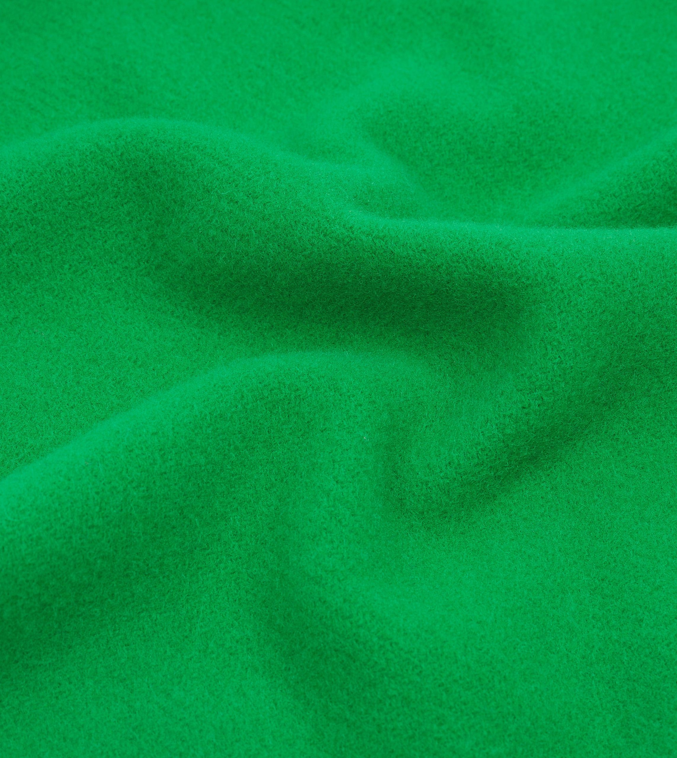 Green Solid Wool Scarf - Image 2