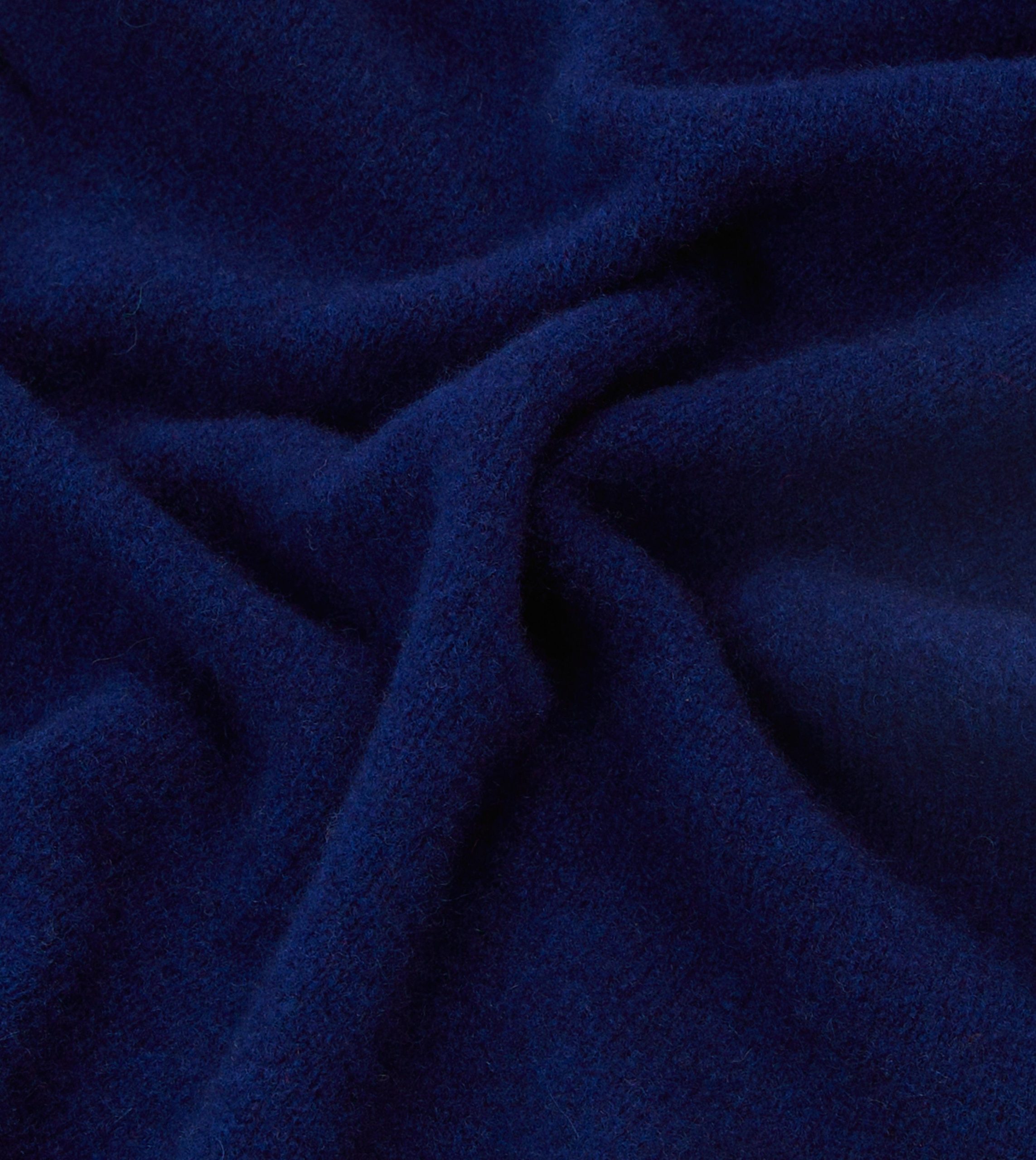 Blue Lambswool Triangle Neck Scarf - Image 2