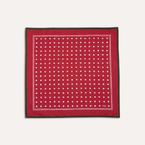 Red Polka Dot Print Bandana