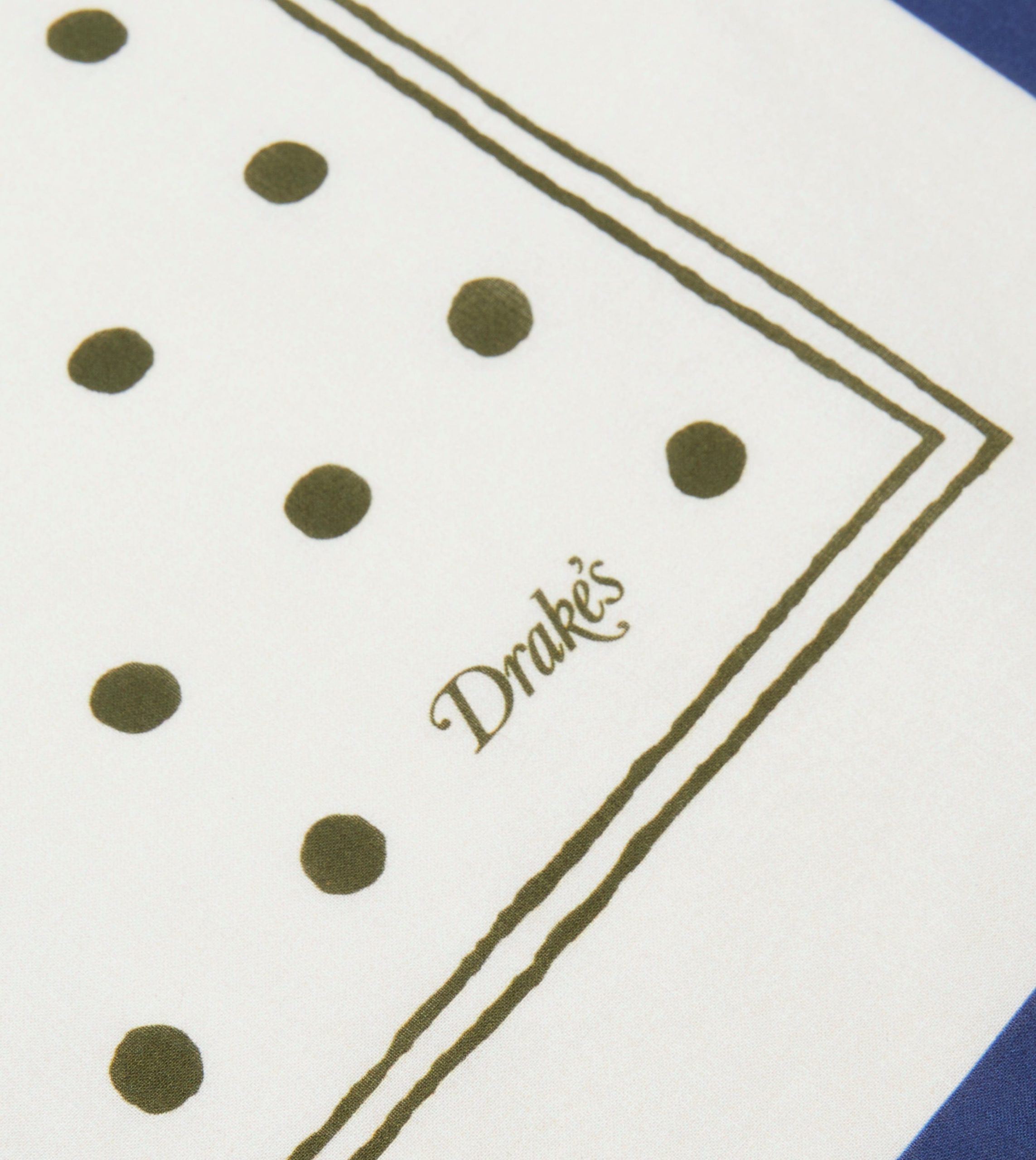 White and Green Polka Dot Print Bandana - Image 4