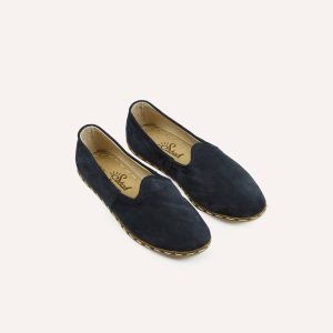 Sabah Oxford Navy Suede Shoes