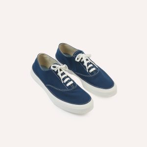 Wakouwa by Anatomica Navy Cotton Canvas Oxford Trainers