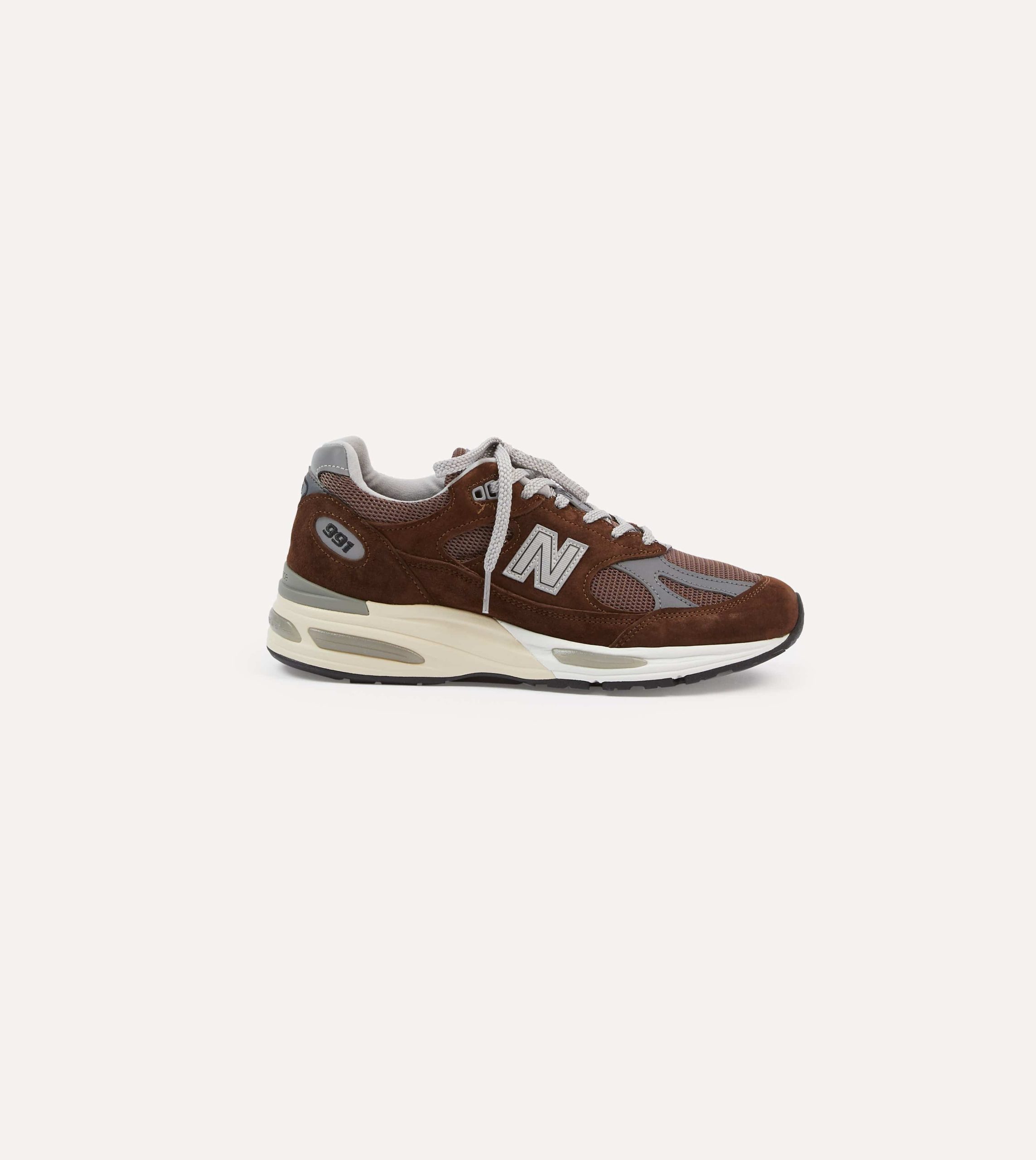 New Balance Pinecone Made in UK 991v2 Trainers - Image 6
