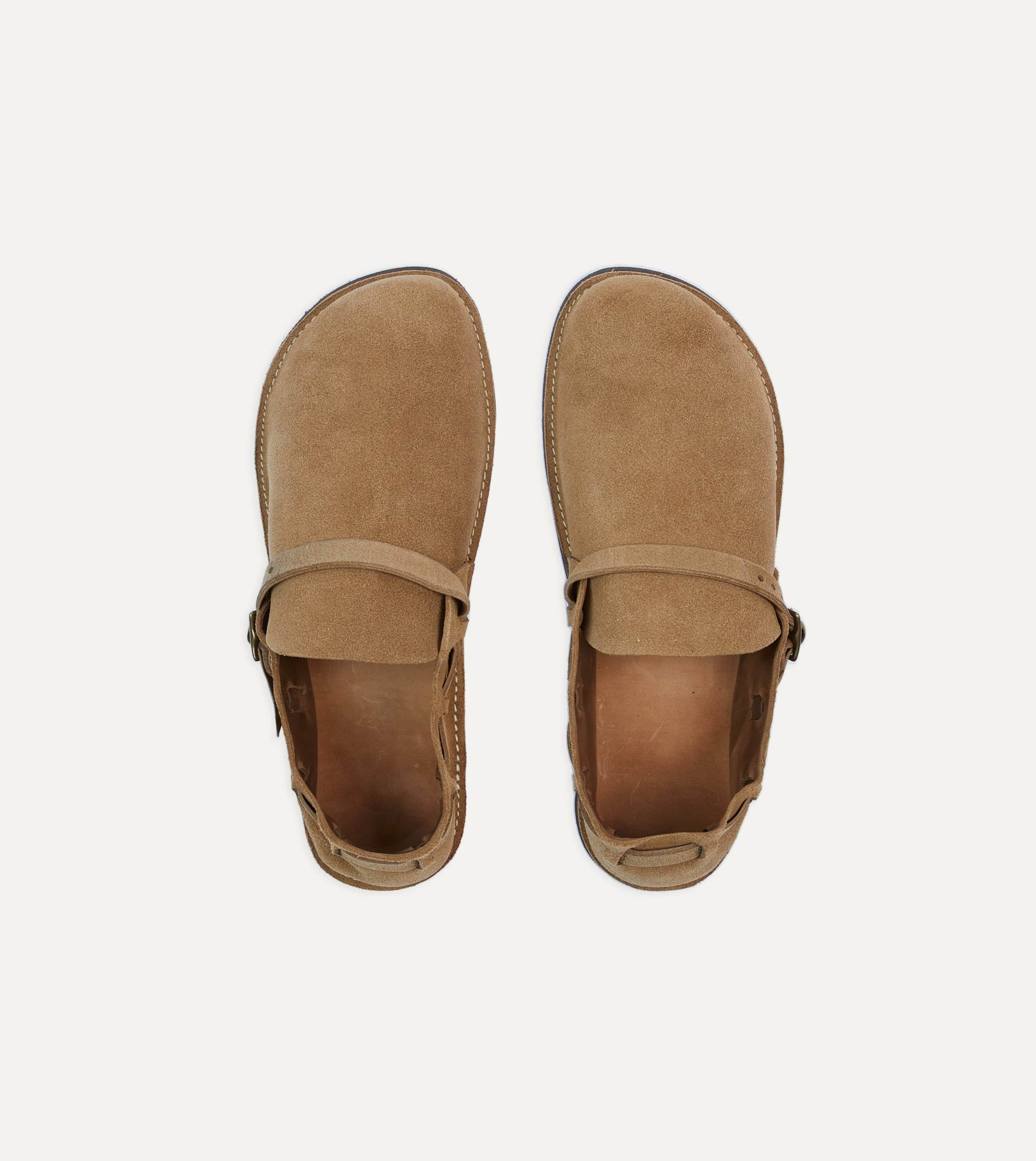 Aurora for Drake's Middle English Light Brown Roughout Leather Shoe - Image 4