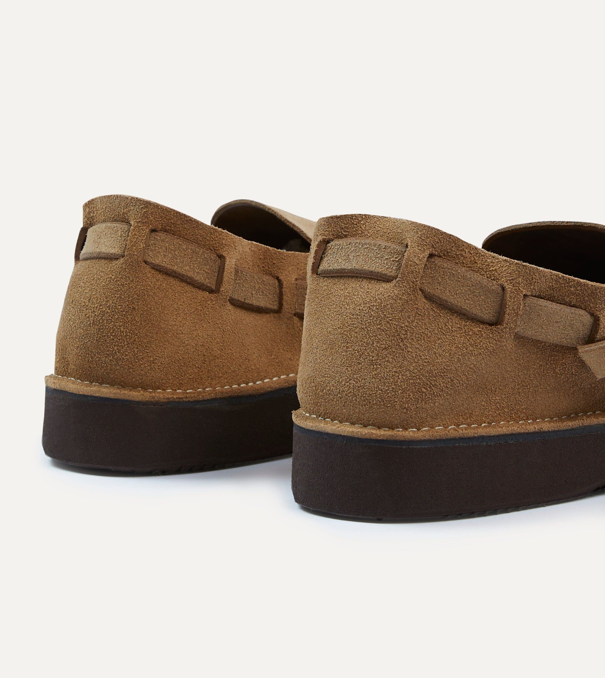 Aurora for Drake's Middle English Light Brown Roughout Leather Shoe - Image 5