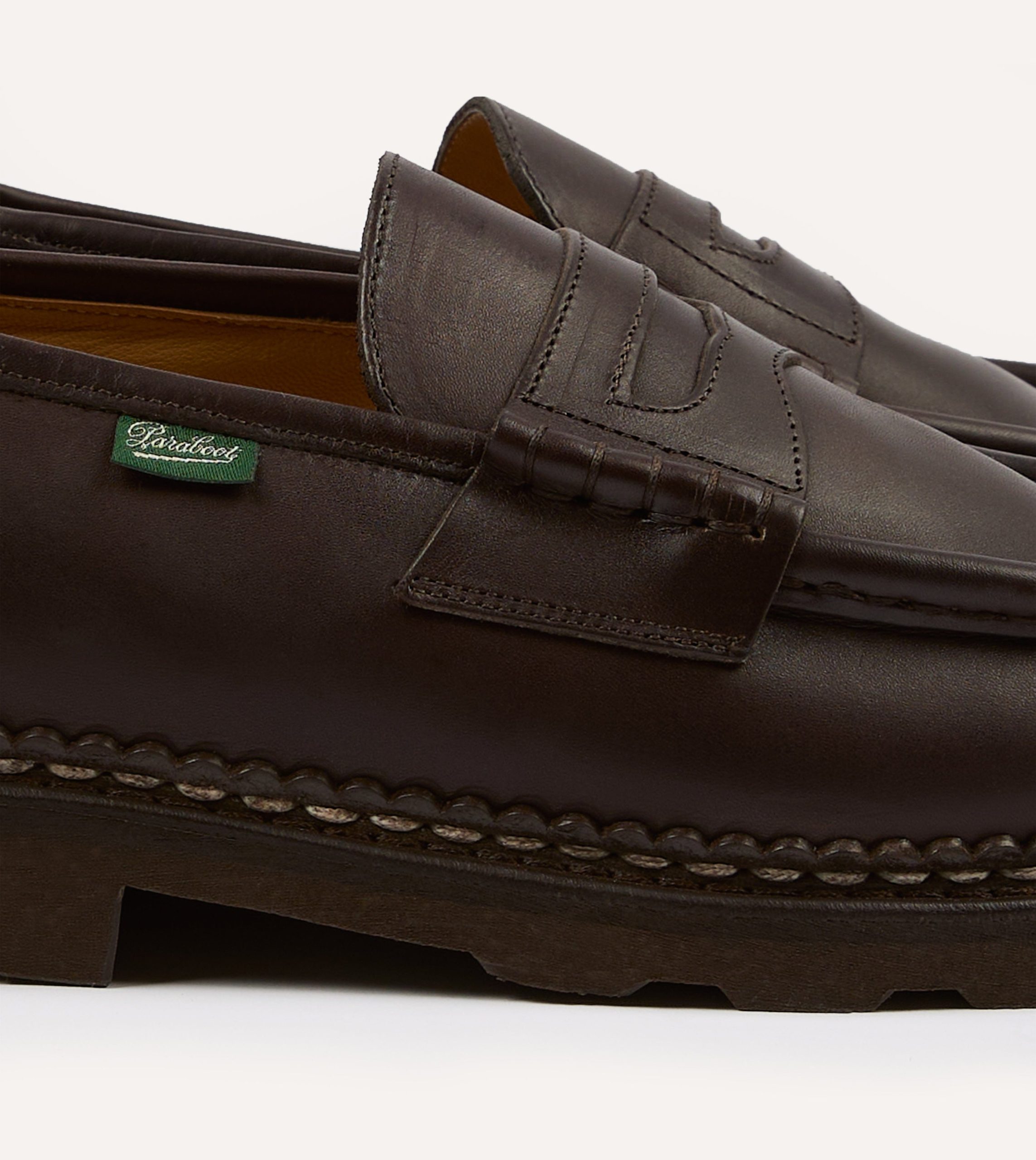 Paraboot Reims Brown Leather Loafer - Image 3