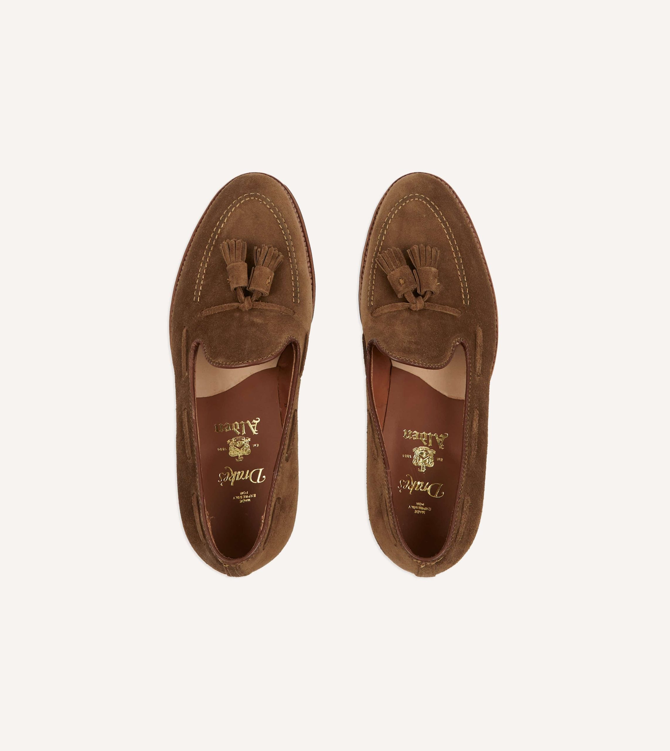 Alden Snuff Suede Tassel Loafer - Image 4