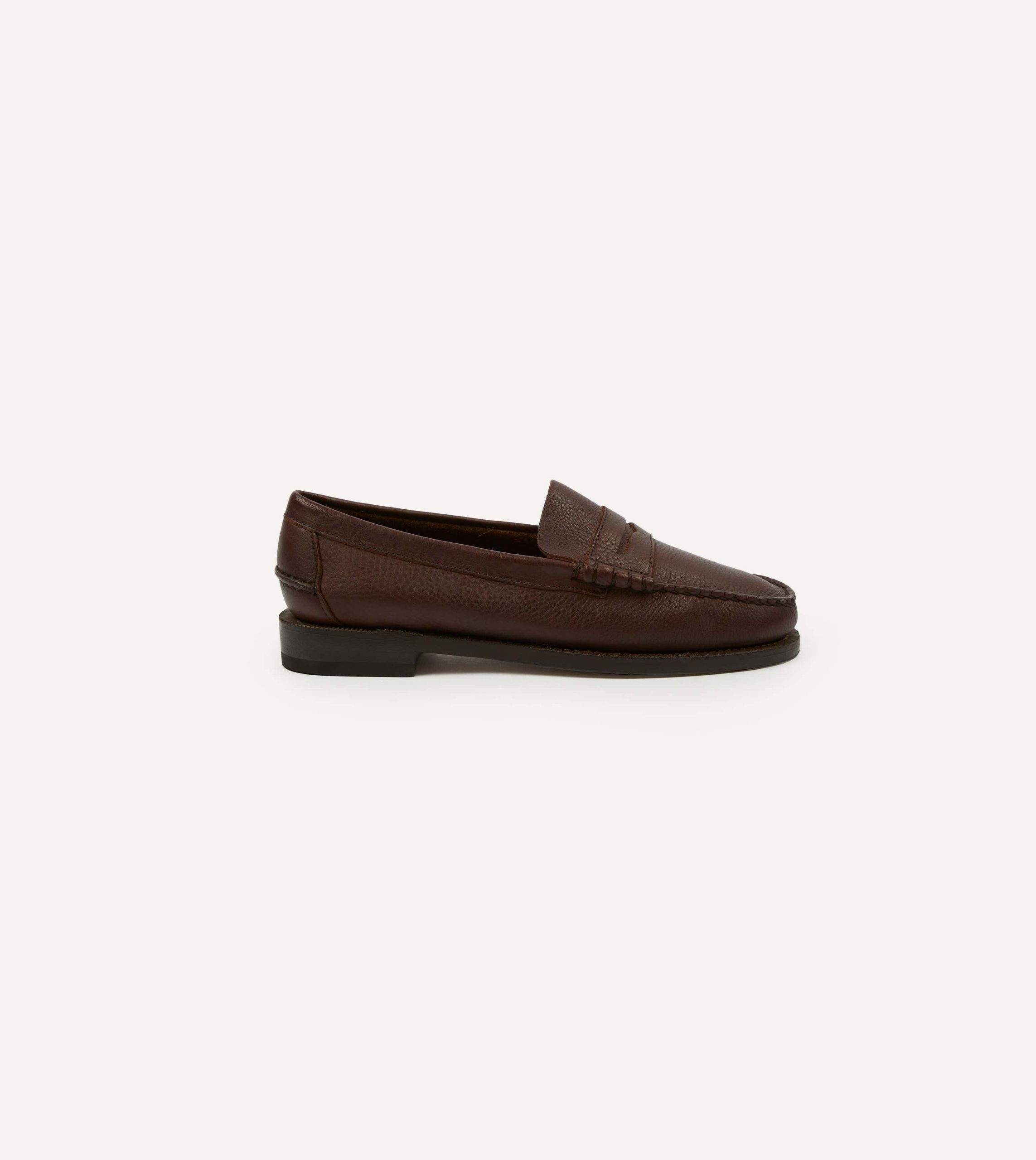 Drake's by Sebago Citysides Dan Bison Leather Loafer - Image 6