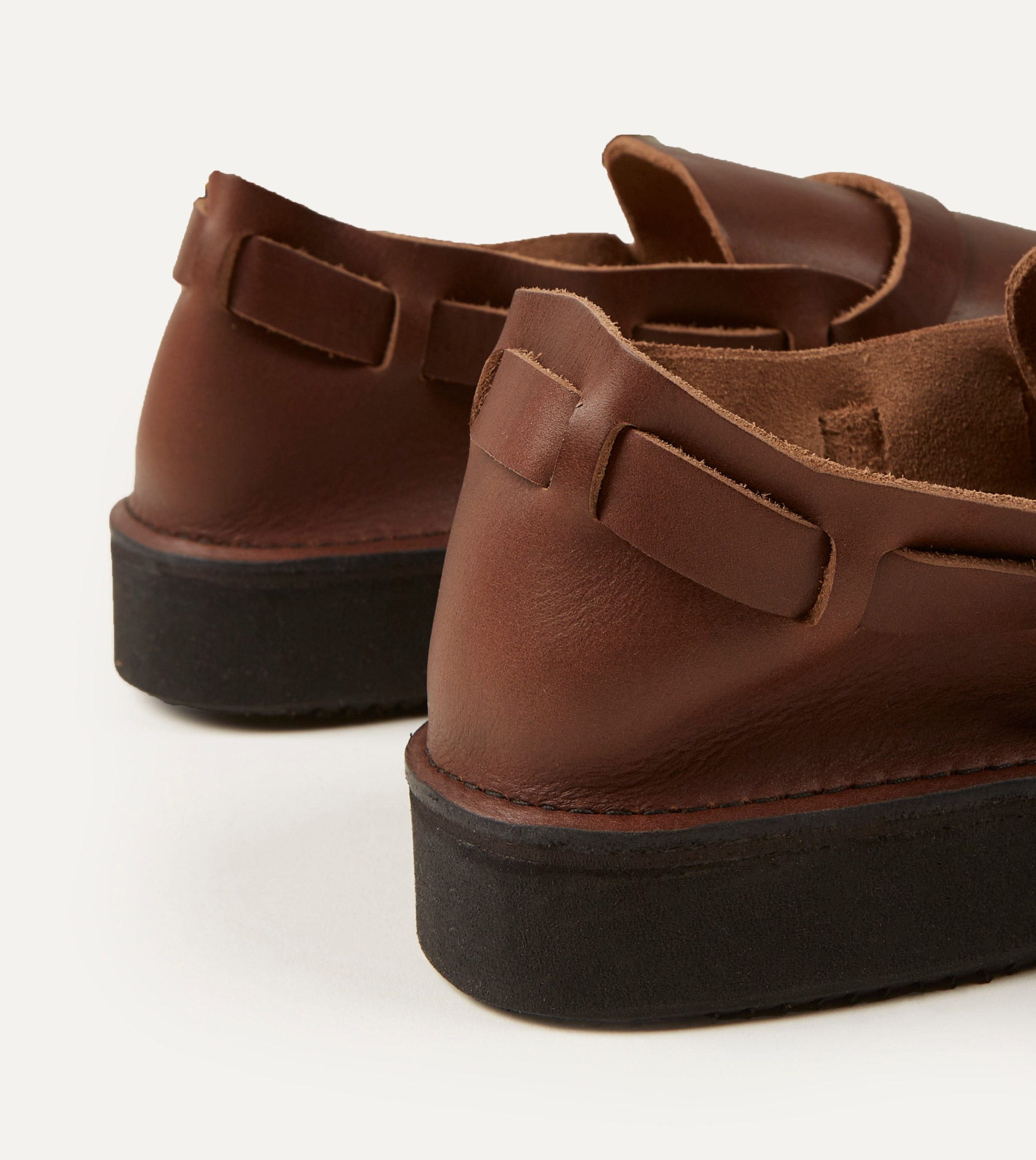 Aurora Shoe Co. Middle English Brown Full Grain Leather Shoe - Image 5