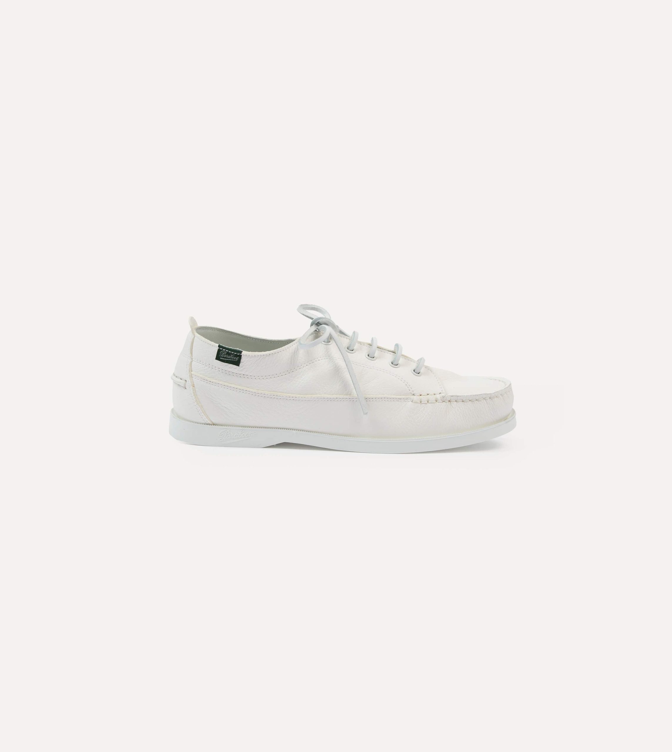 Paraboot Malibu Blanc Deer Leather Boat Shoe - Image 6