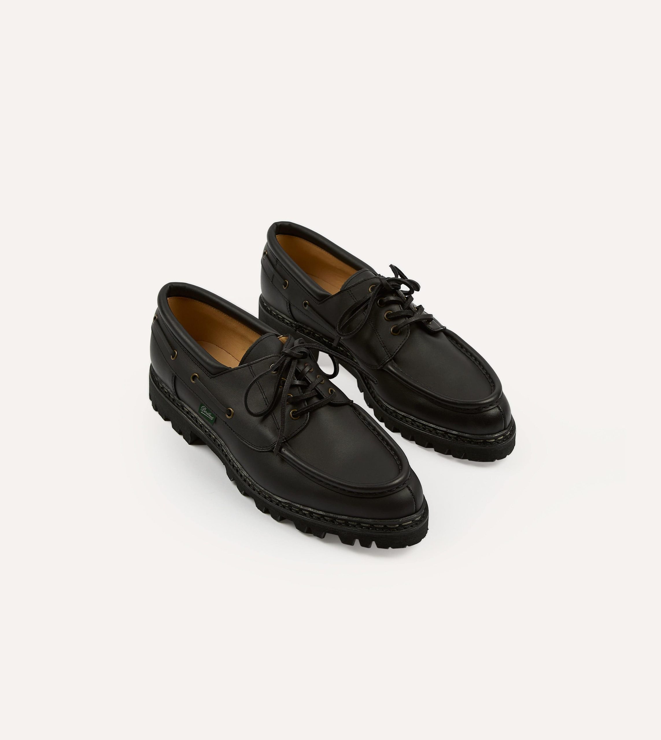 Paraboot Chimey Noir Calf Leather Derby Shoe