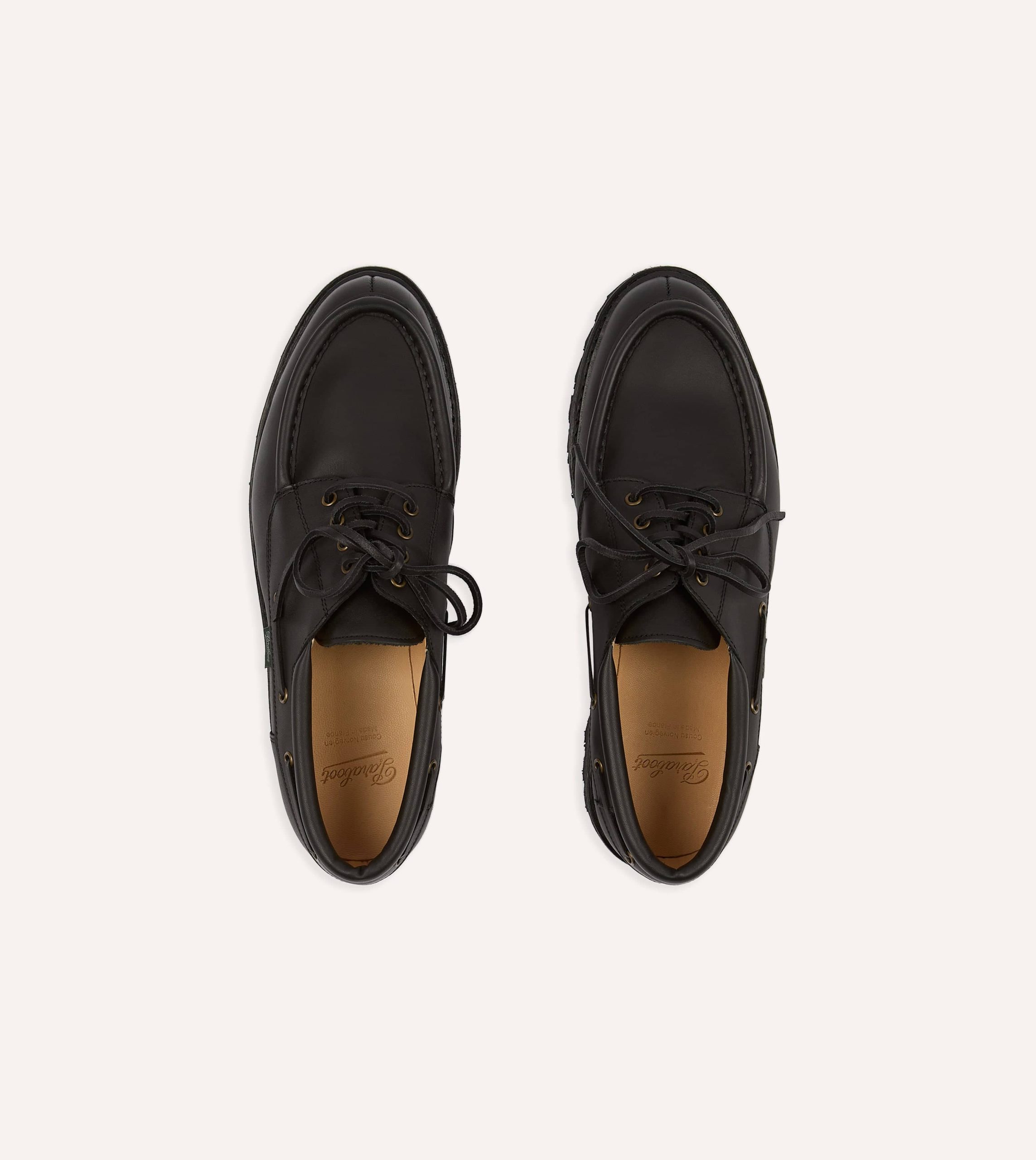 Paraboot Chimey Noir Calf Leather Derby Shoe - Image 4