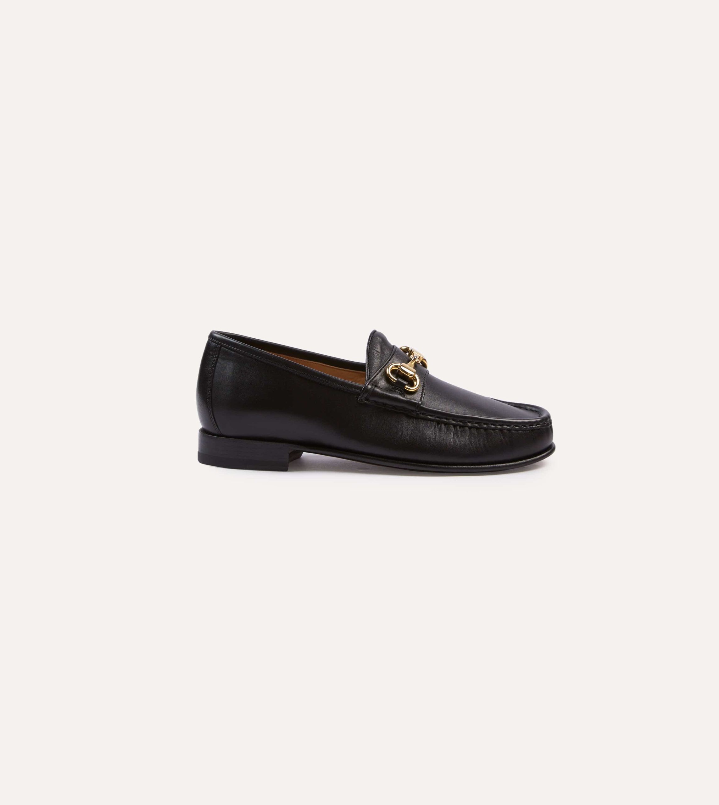 Yuketen Moc Ischia Black Leather Bit Loafer - Image 6