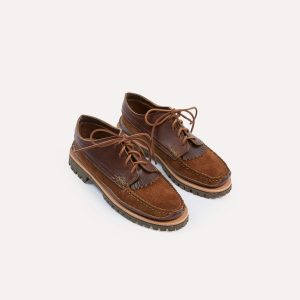 Yuketen Brown Leather Maine Guide Ox Shoe