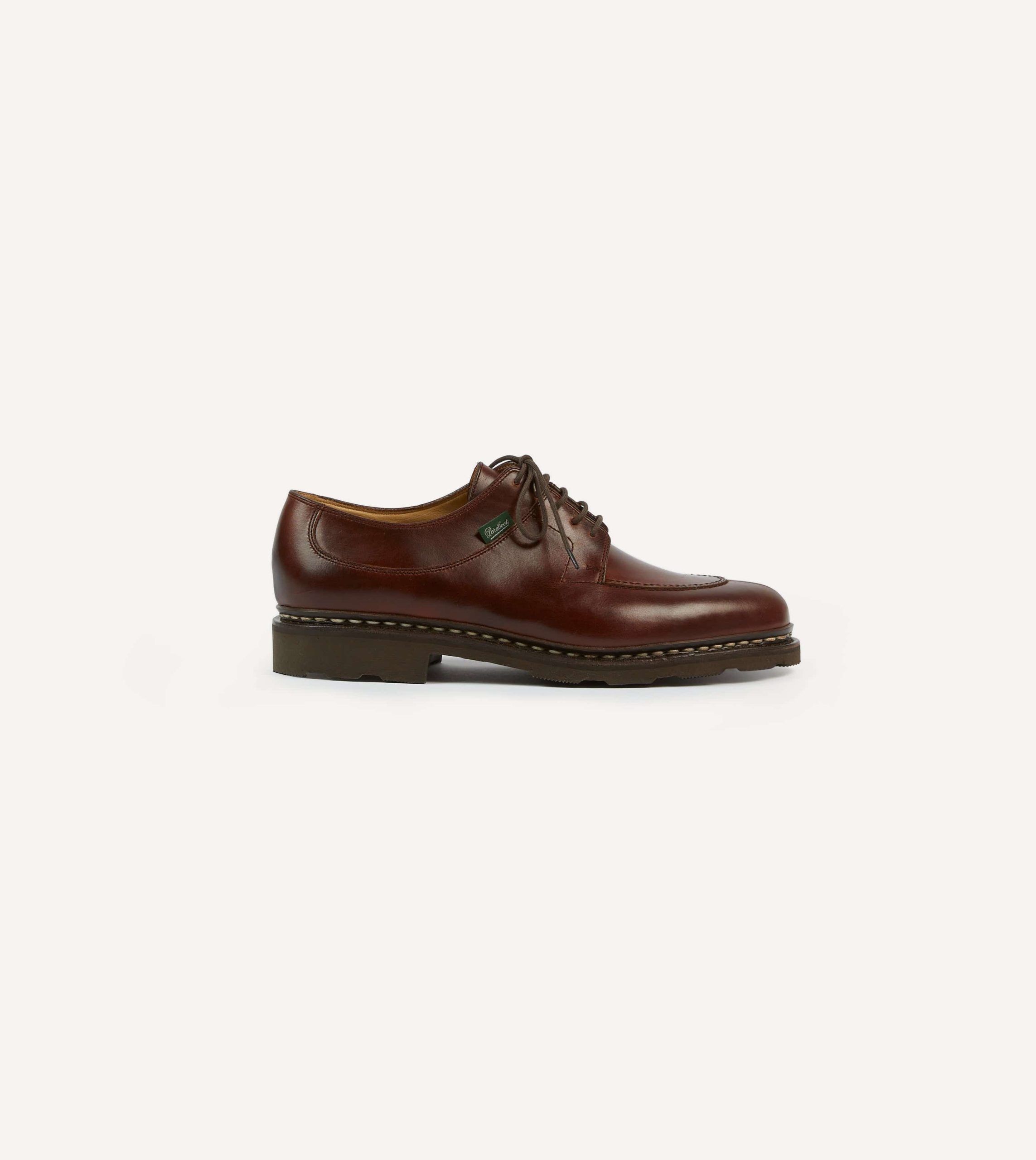 Paraboot Avignon Brown Leather Derby Shoe - Image 6