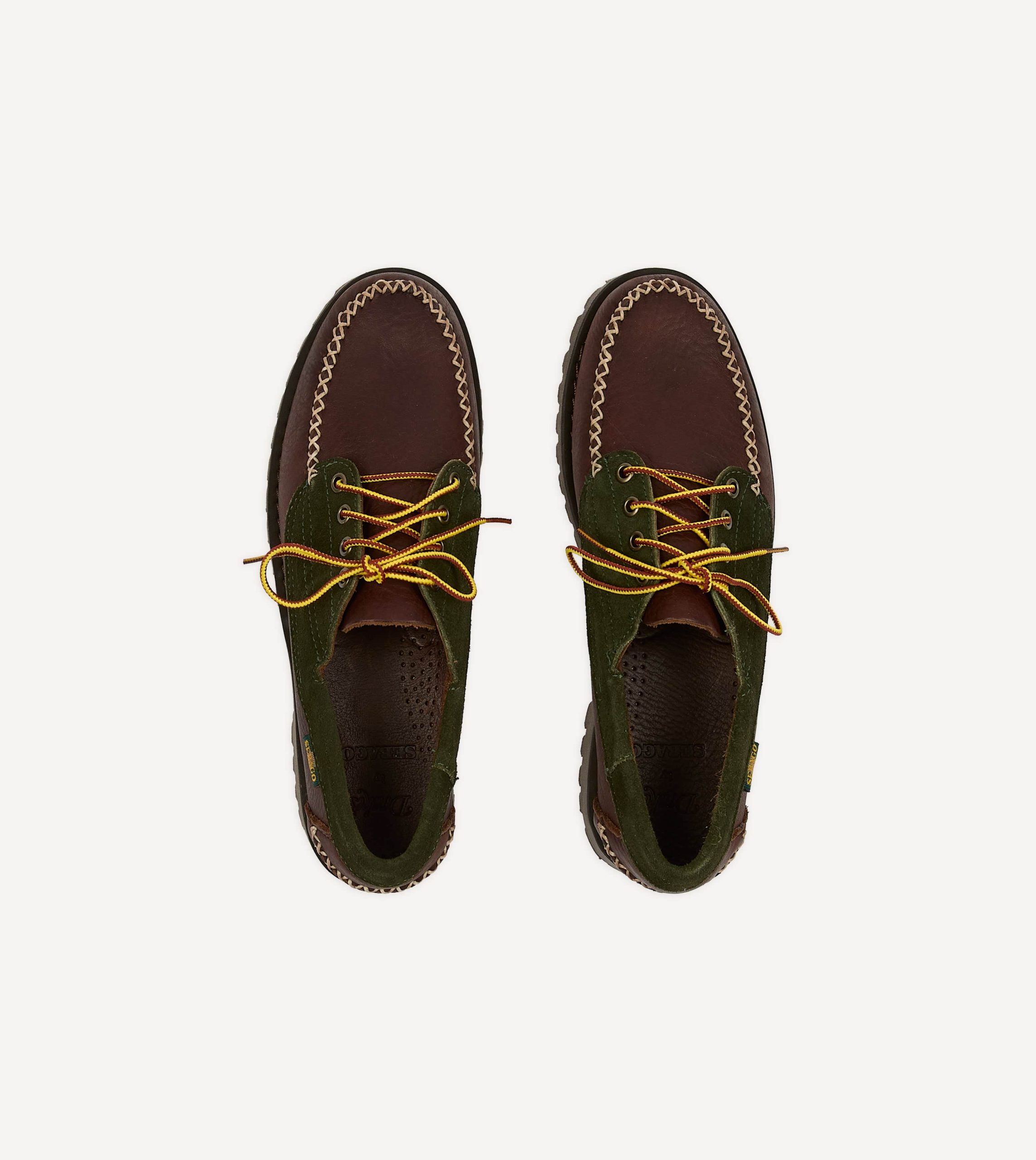 Drake's by Sebago Campsides Askook Patchwork Suede Shoe - Image 4