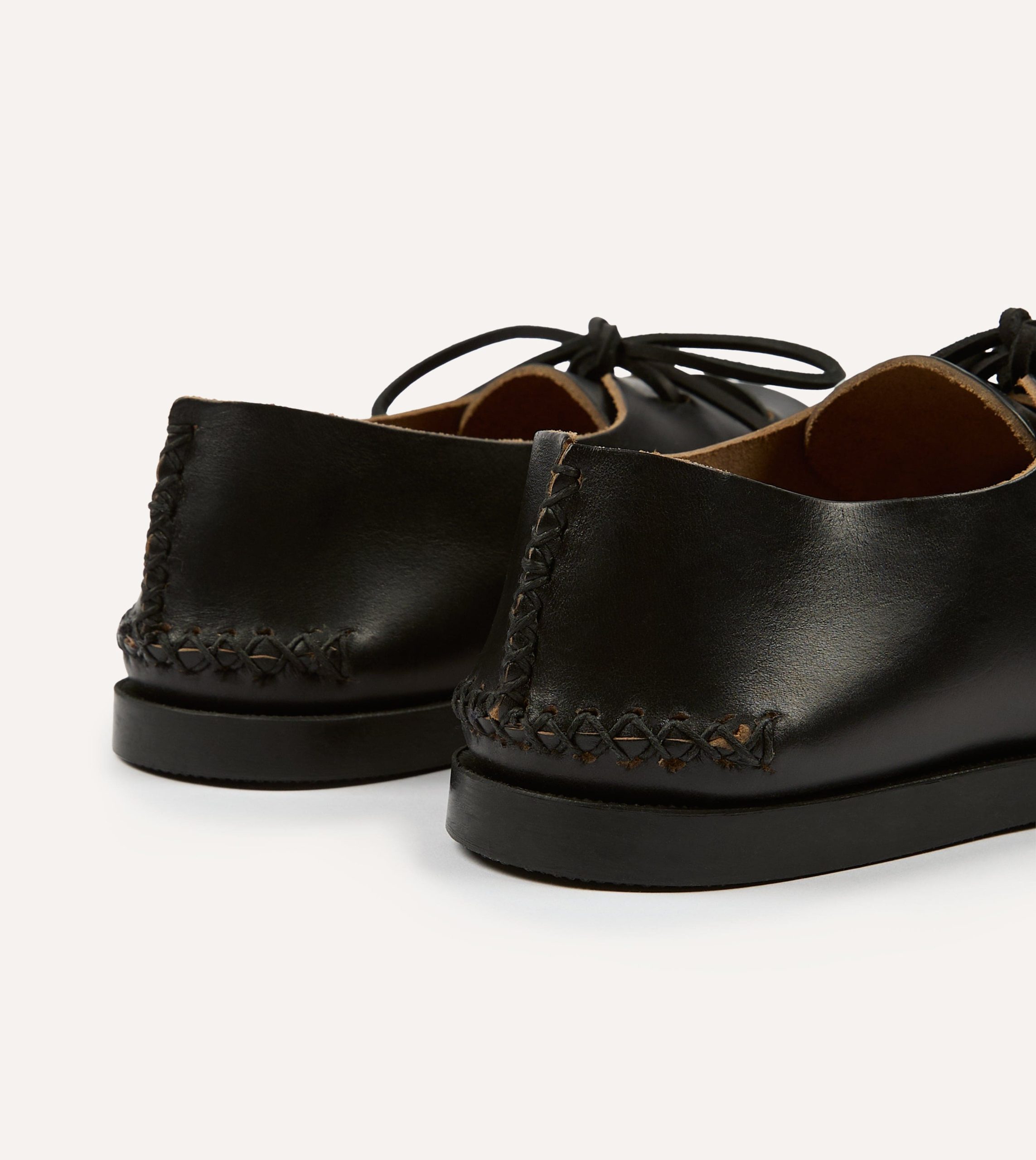 Yuketen Black Two-Piece Oxford with Camp Sole - Image 5