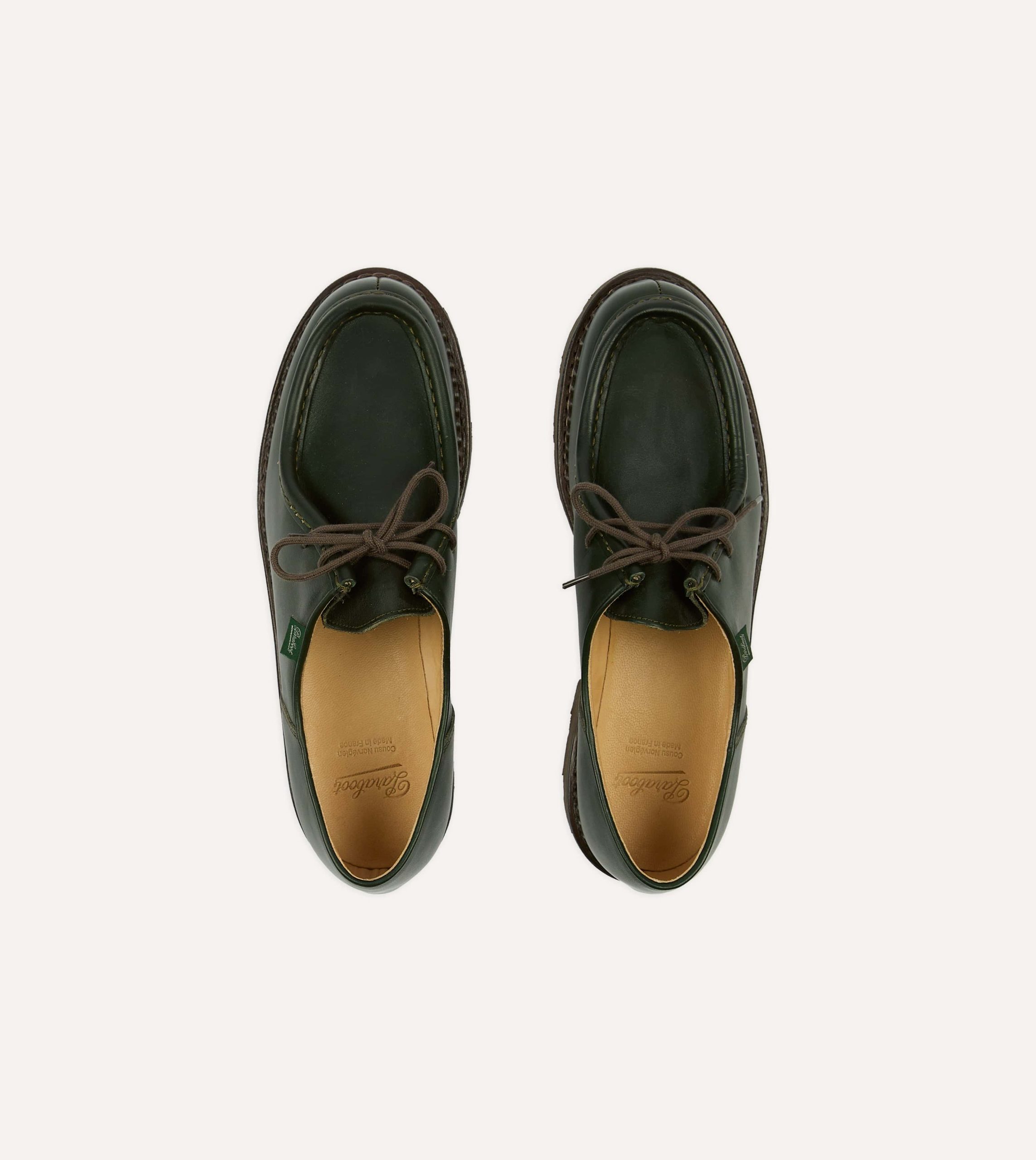 Paraboot Michael Vert Leather Derby Shoe - Image 4