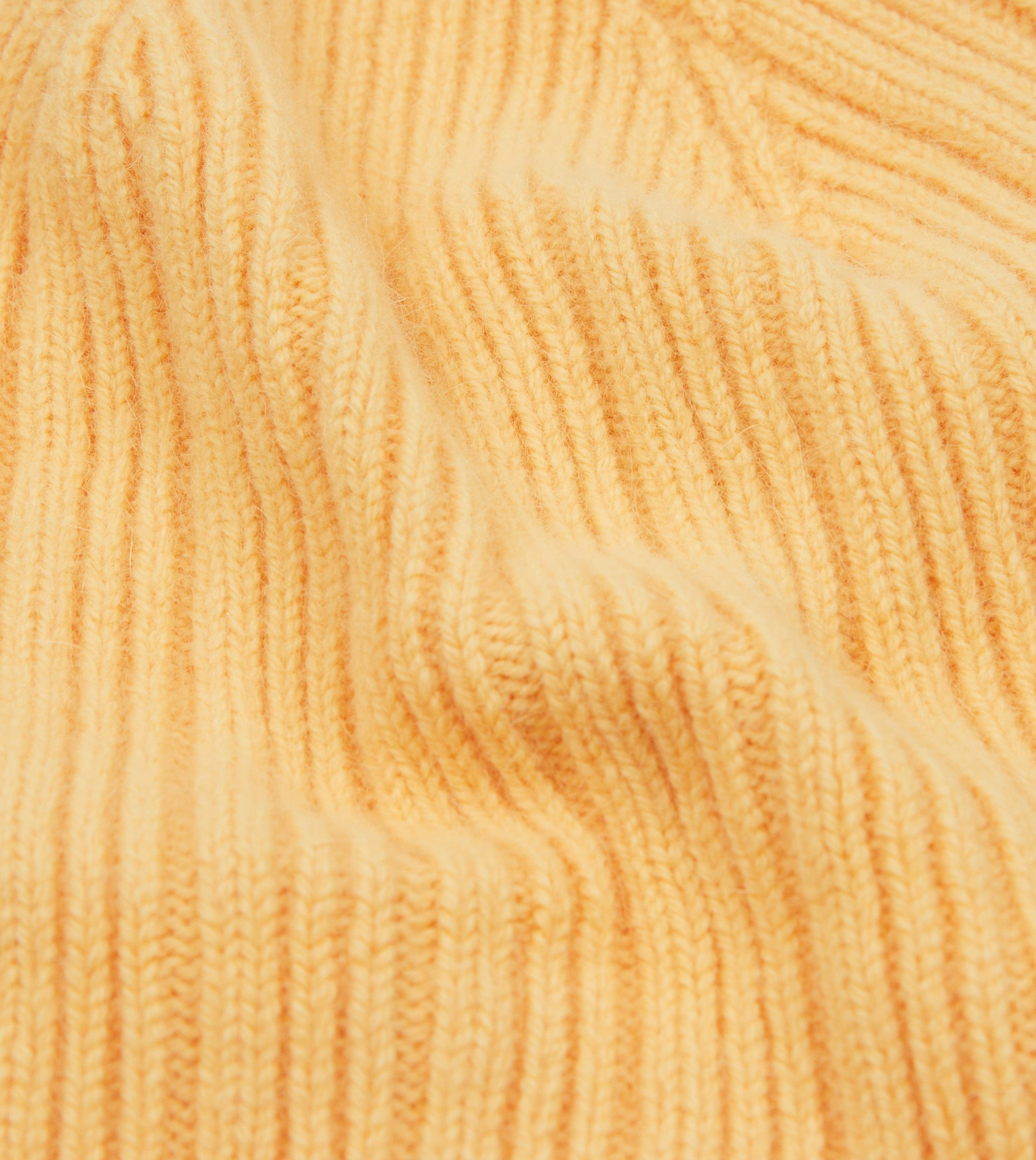 Yellow Geelongora Ribbed Knit Cap - Image 2