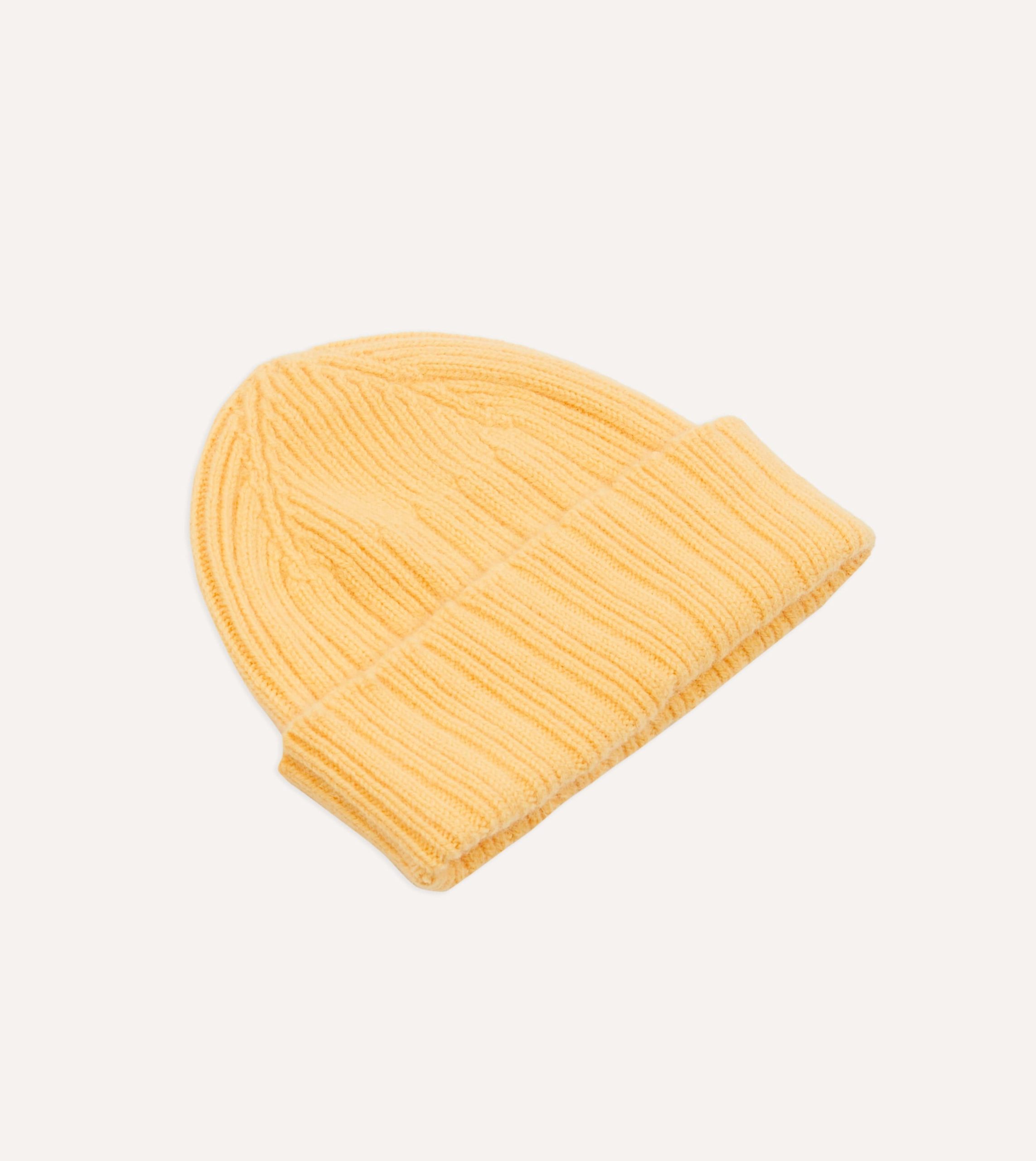 Yellow Geelongora Ribbed Knit Cap - Image 4