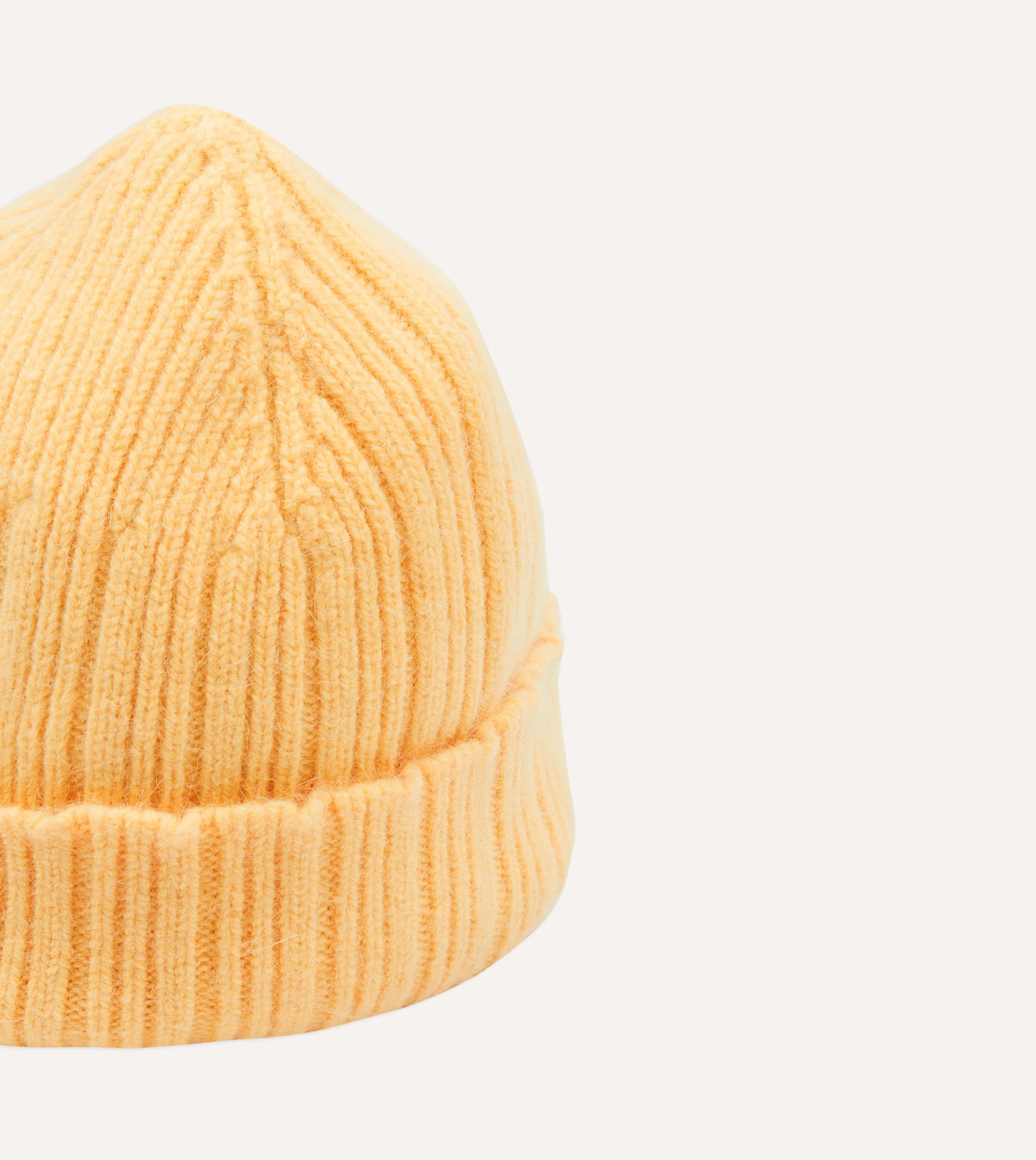 Yellow Geelongora Ribbed Knit Cap - Image 3