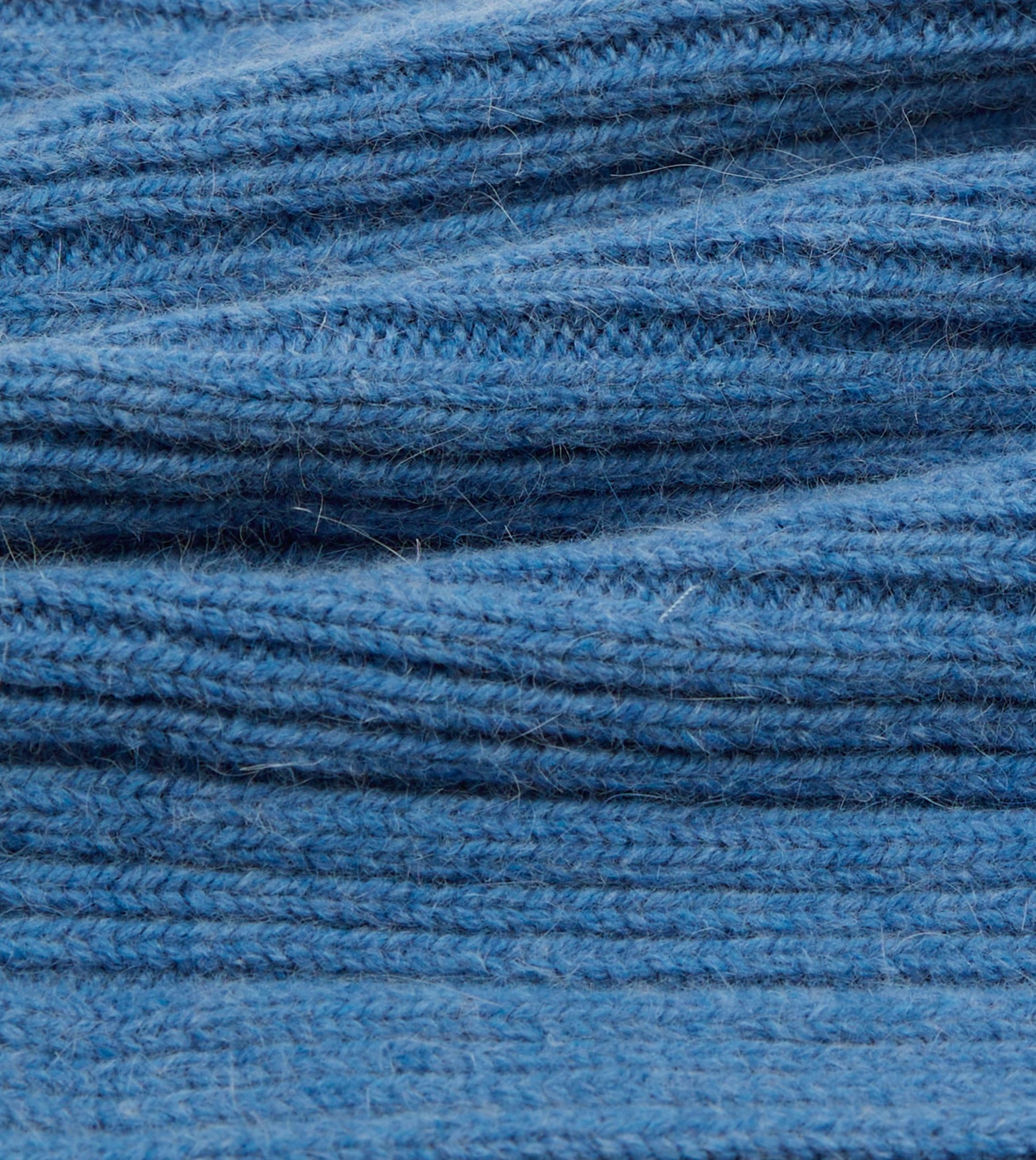Sky Blue Geelongora Ribbed Knit Cap - Image 2