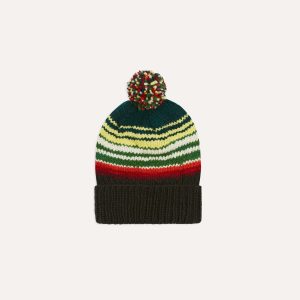 Chamula for Drake's Black Serape Knit Cap