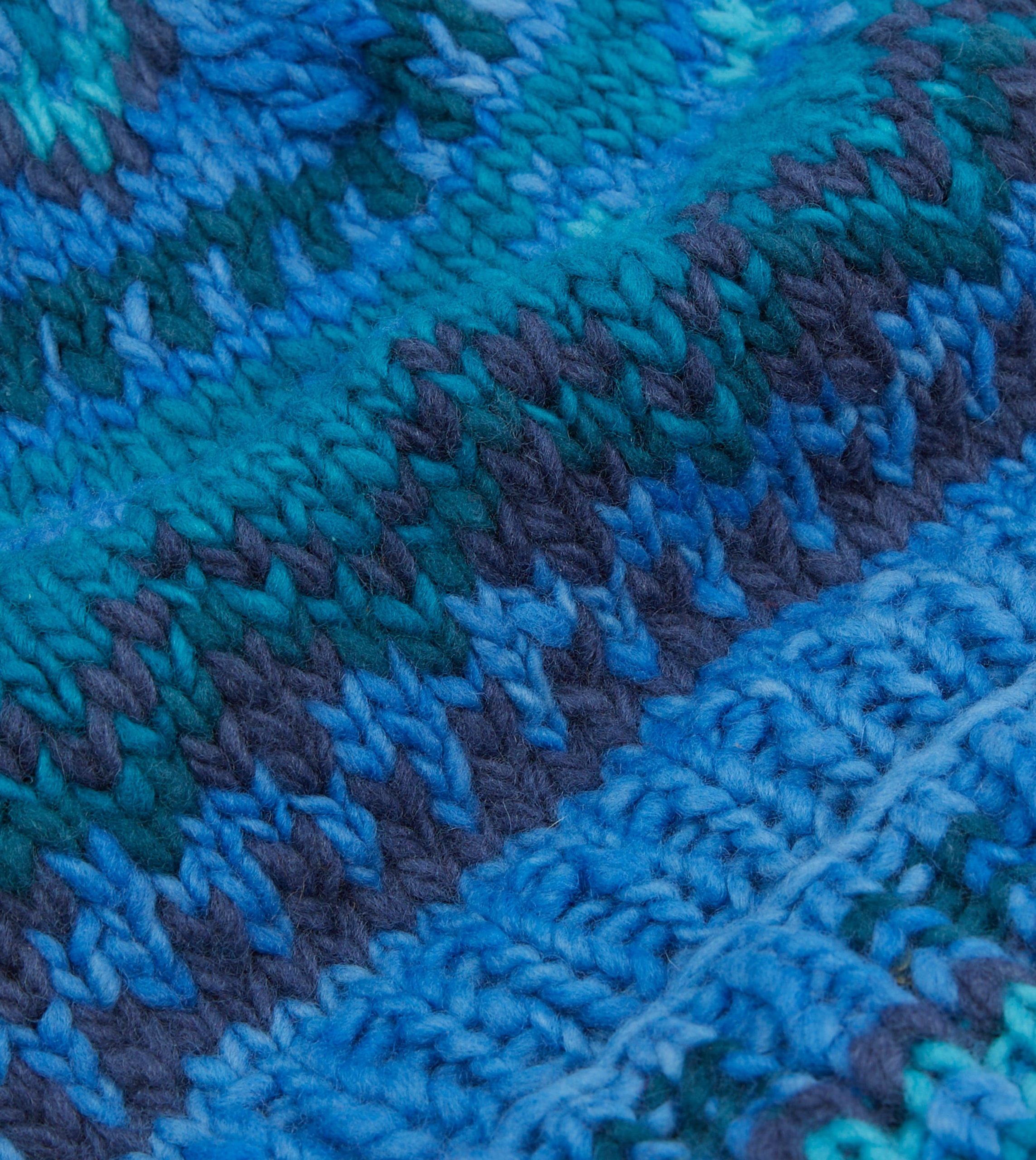 Chamula Blue Fairisle Merino Knit Cap - Image 2