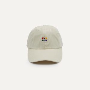 White 'D' Emblem Cotton Corduroy Baseball Cap