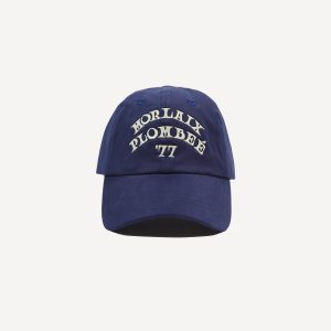 Navy Morlaix Plombeé '77 Cotton Twill Baseball Cap