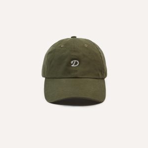 Green Chainstitch 'D' Cotton Twill Baseball Cap