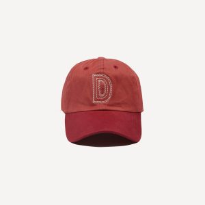 Red 'D' Emblem Seed Stitch Cotton Twill Baseball Cap