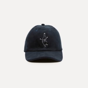 Kennedy by Drake's Navy Moleskin Baseball Cap