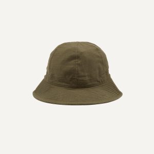 Câbleami Olive Baker Back Satin Cotton Metro Hat
