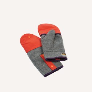Elmer Grey and Orange Eco Cover Fleece Mitten