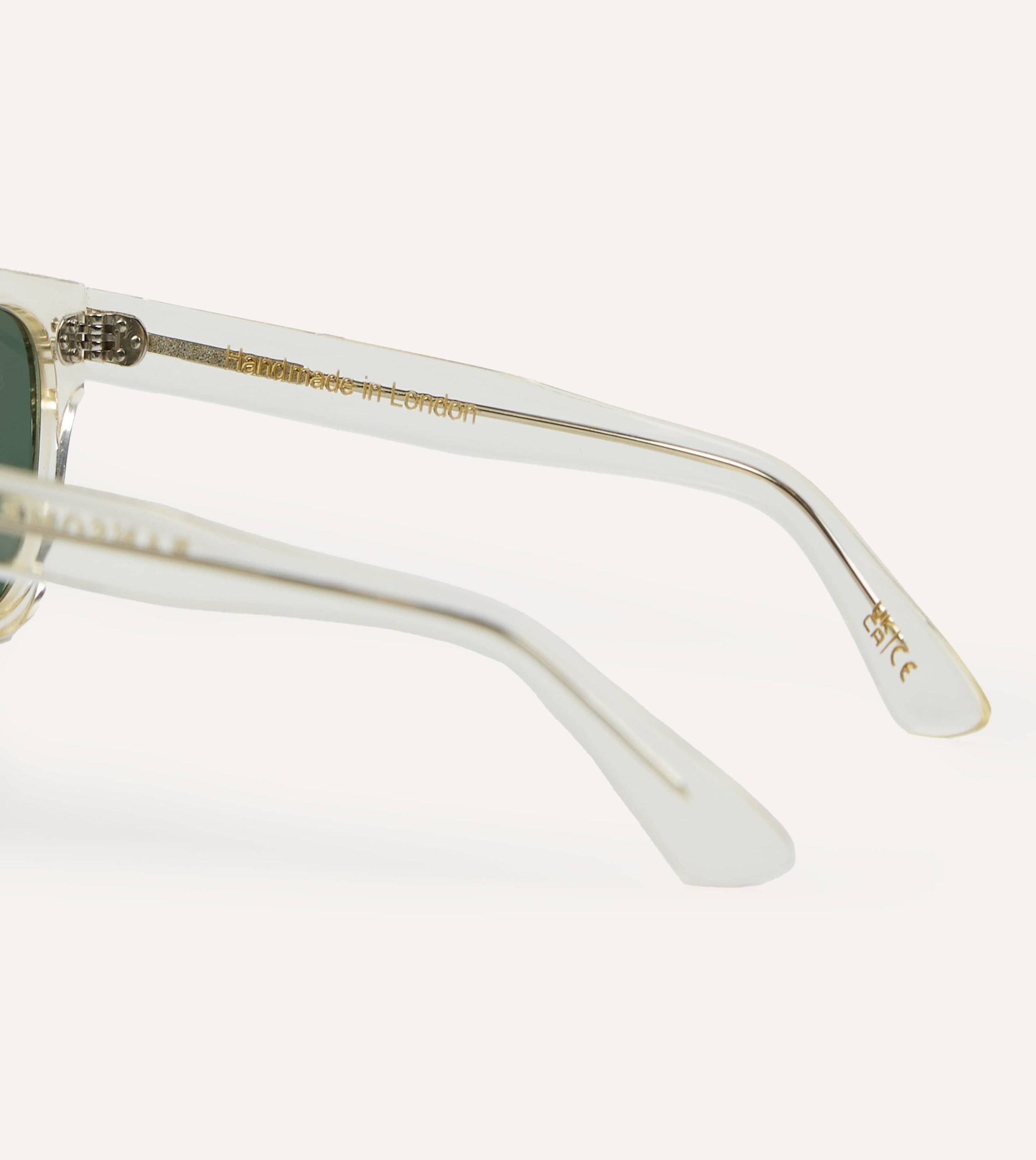 Drake's by Ransome Champagne Rectangle Frame Sunglasses - Image 4