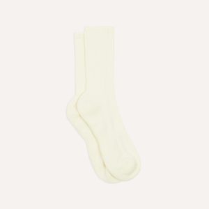 Ecru Cotton Sports Socks