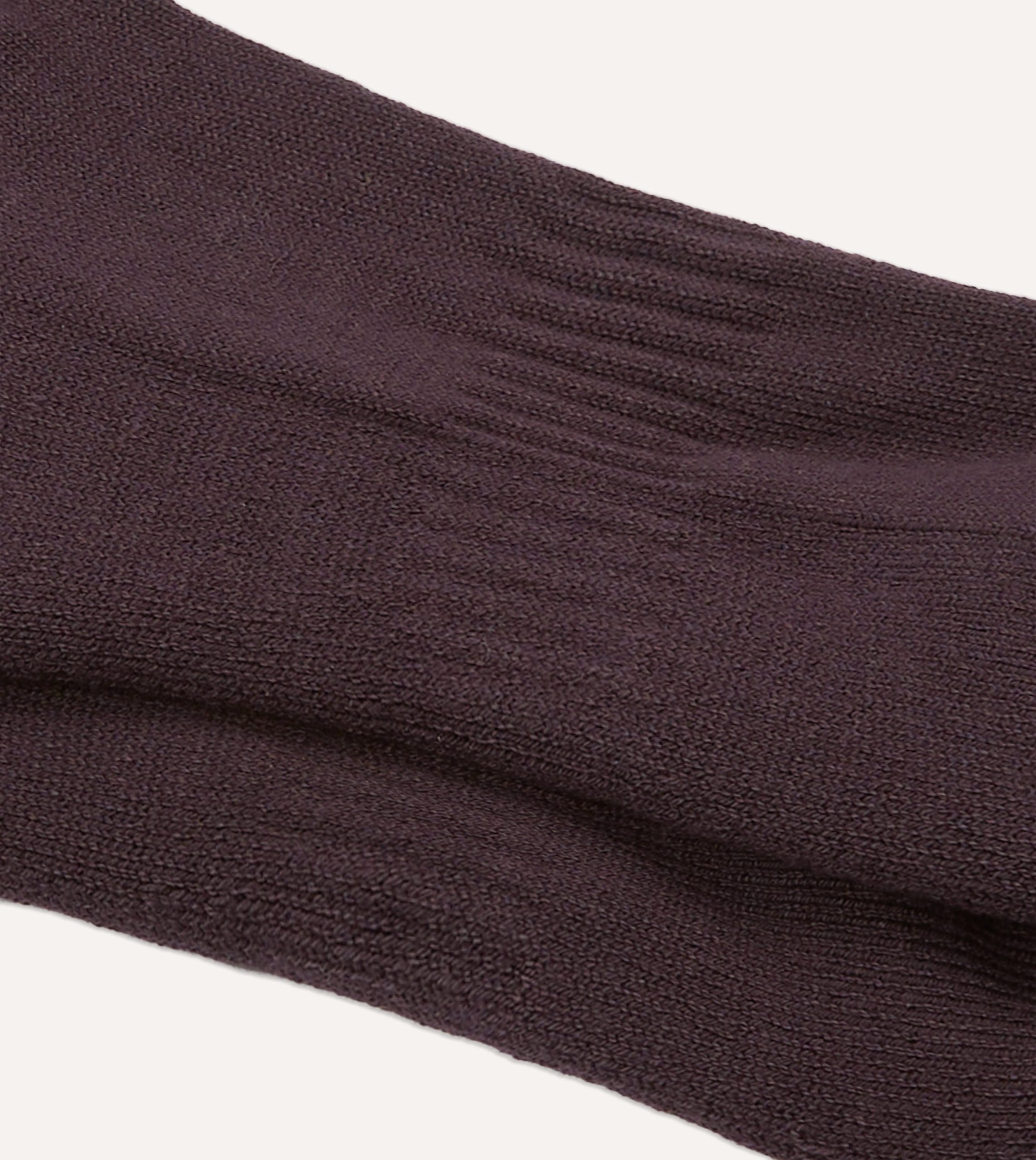 Dark Purple Cotton Sports Socks - Image 2