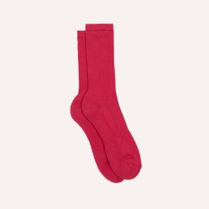 Pink Cotton Sports Socks