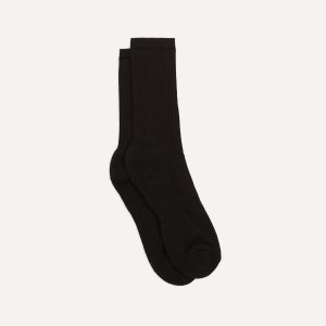 Black Cotton Sports Socks