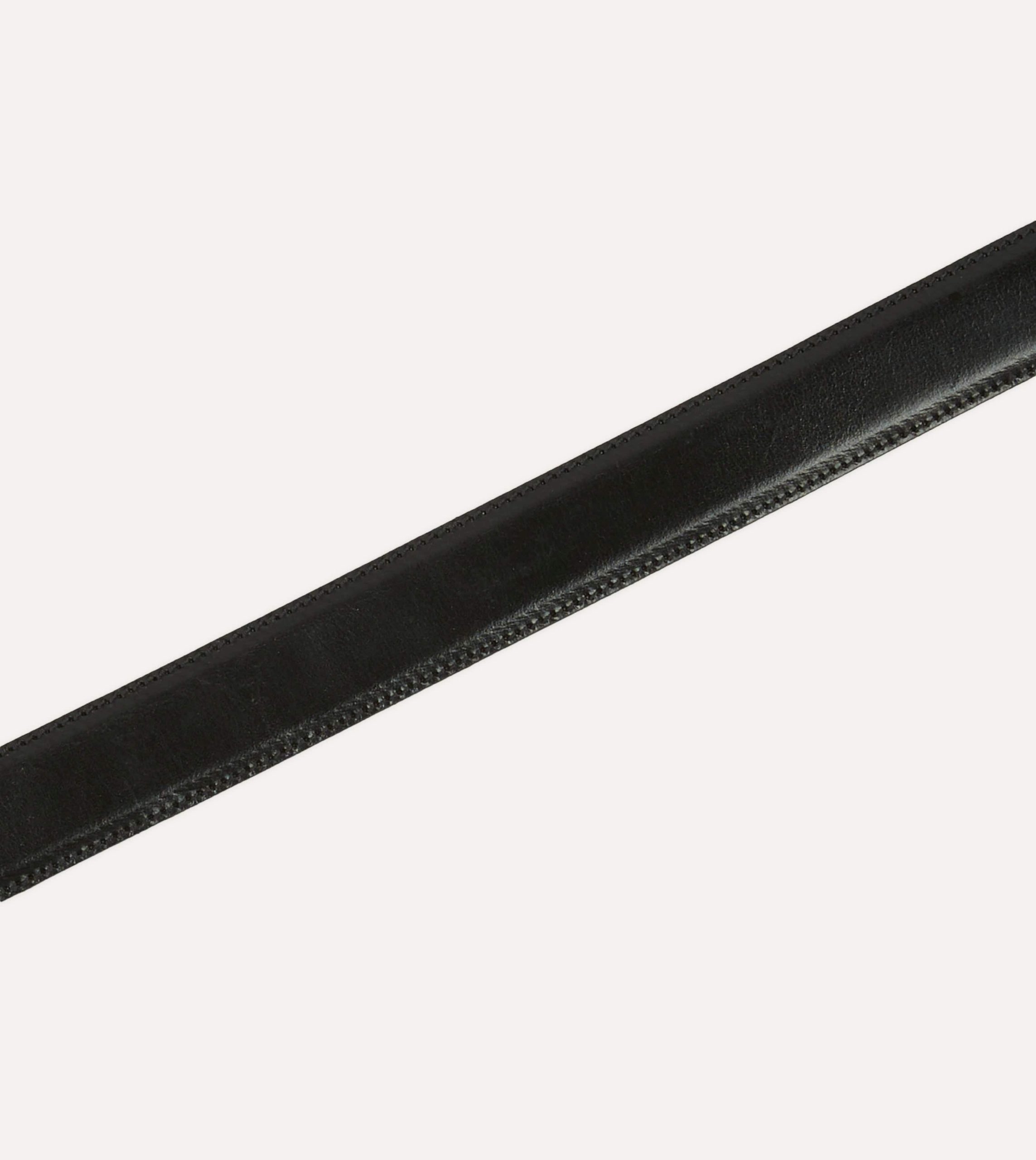 Black Bridle Calf Leather Western Belt - Image 4