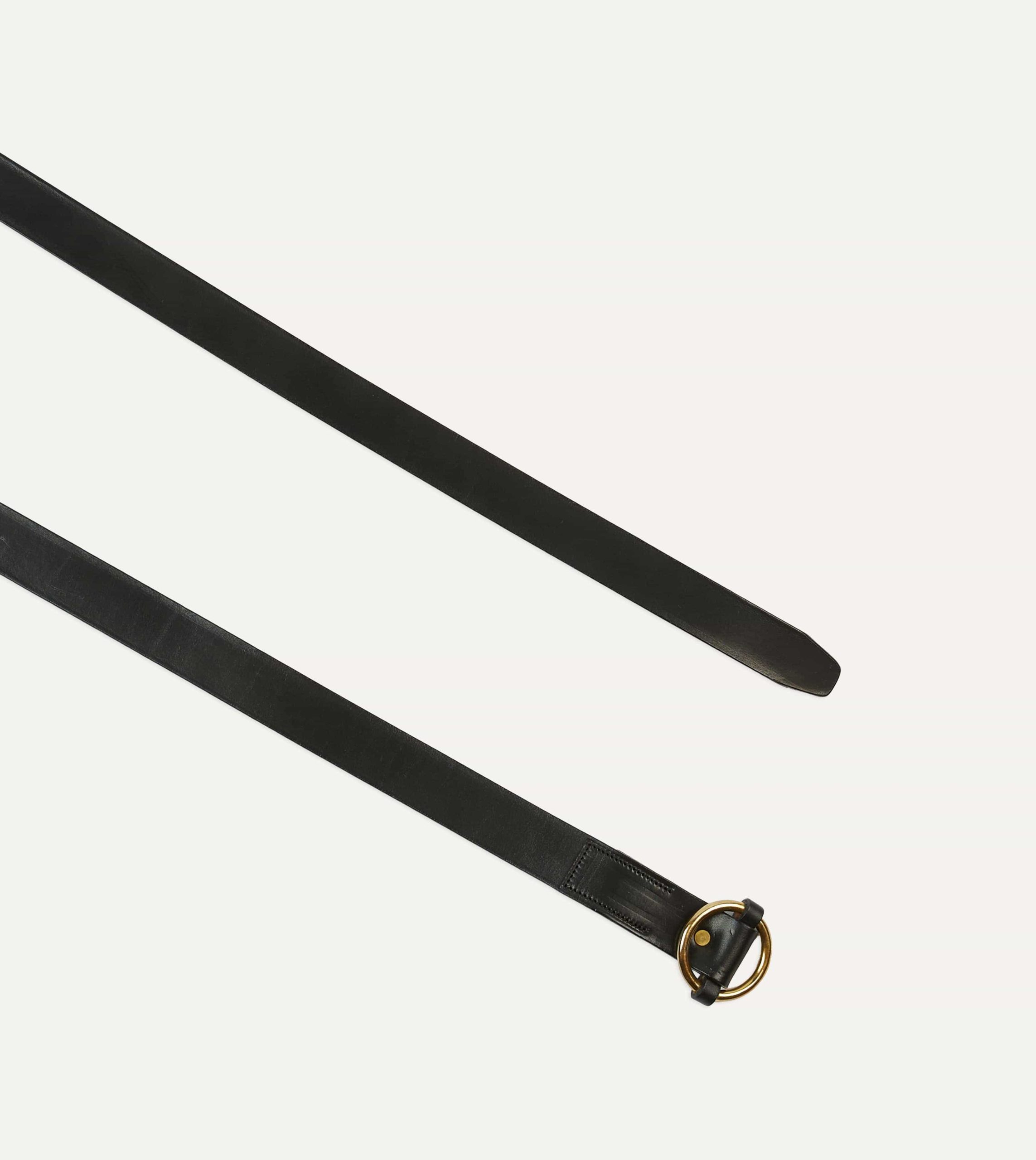 Yuketen Black Ring Leather Belt - Image 2