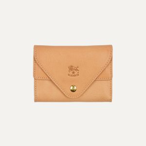 Il Bisonte Leather Double Fold Card Case