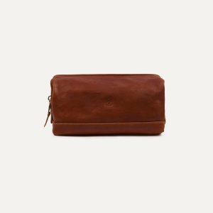Il Bisonte Leather Wash Bag