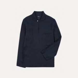 Navy Irish Linen Smock