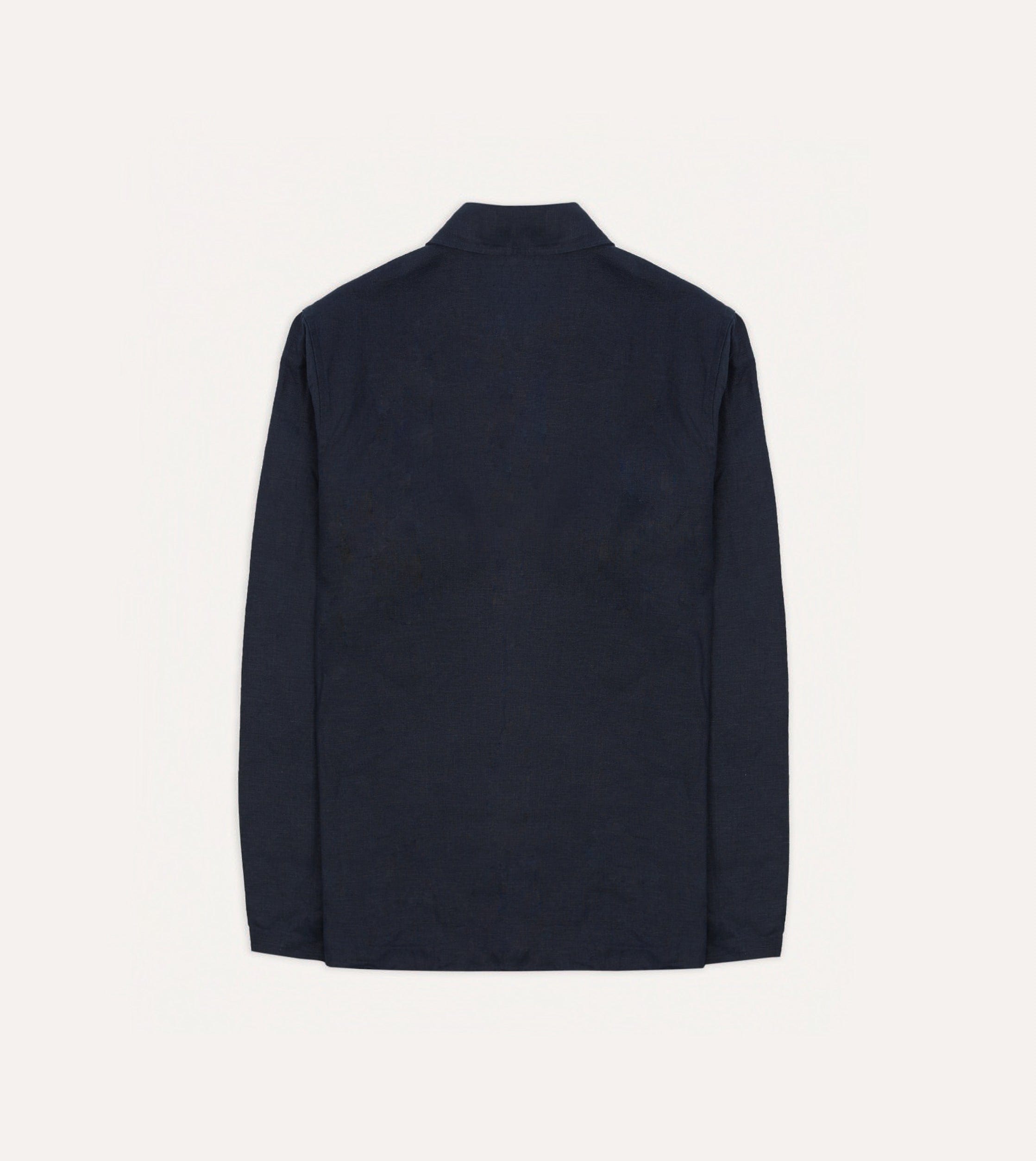 Navy Irish Linen Smock - Image 5