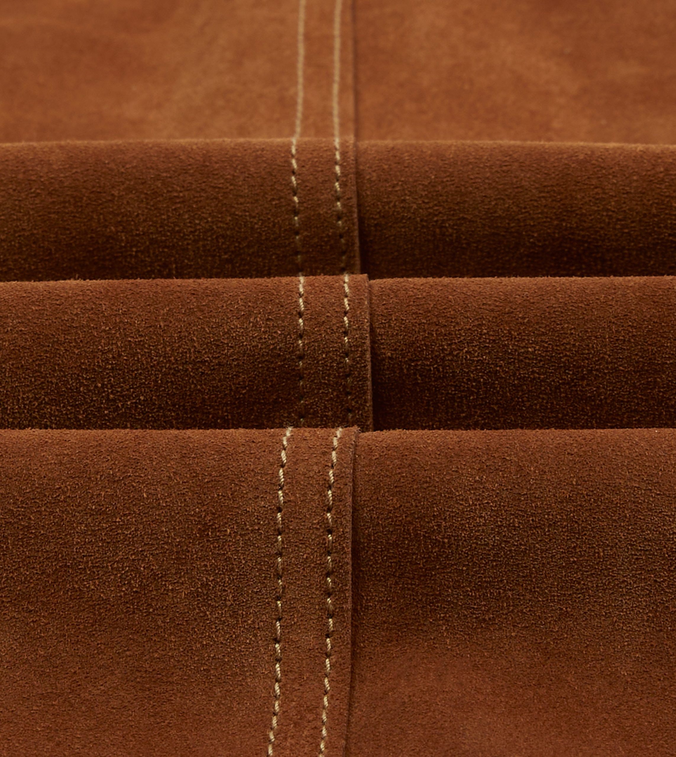 Rust Heavyweight Suede Five-Pocket Chore Jacket - Image 2