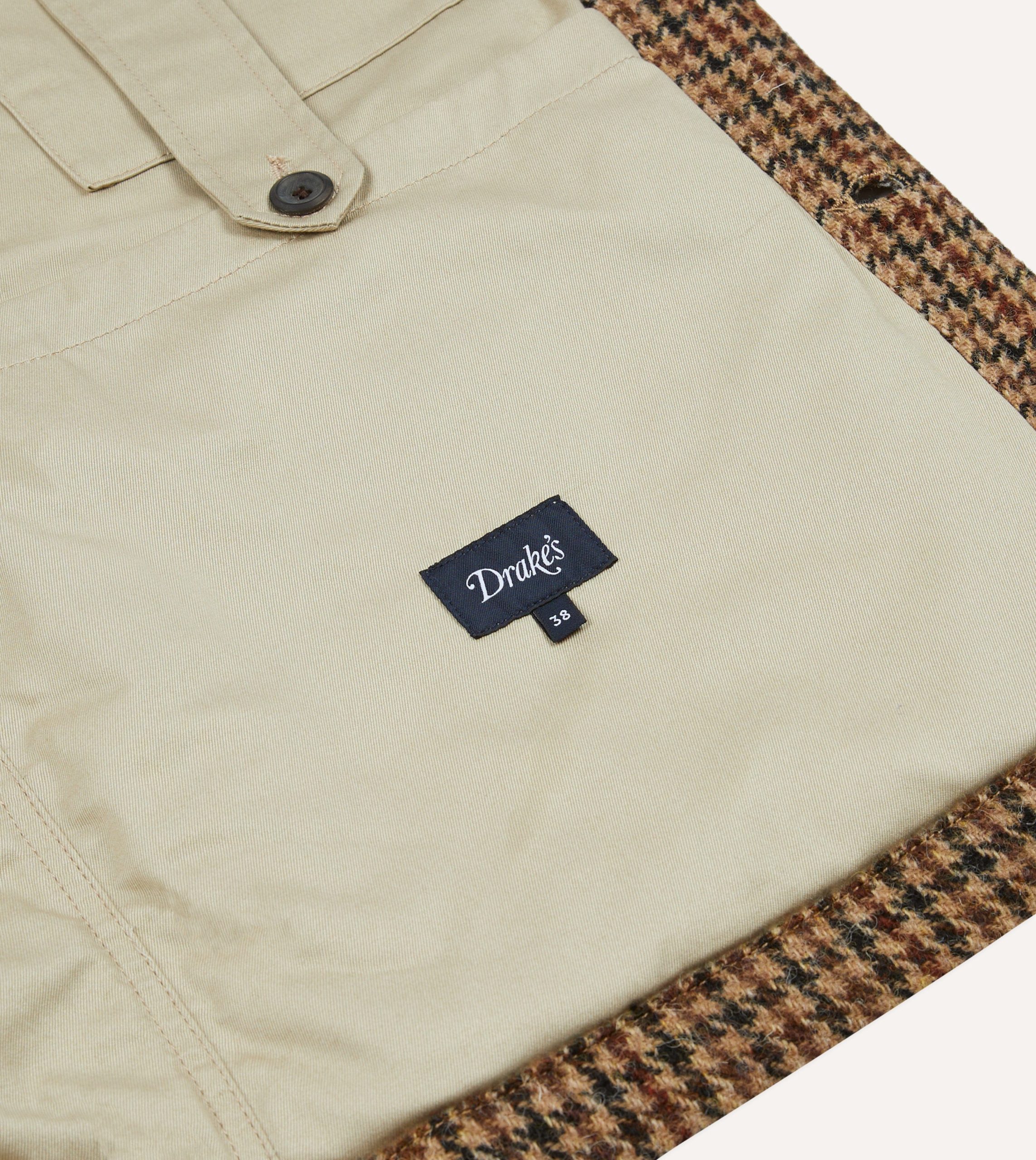 Houndstooth Check Harris Tweed Donkey Jacket - Image 8