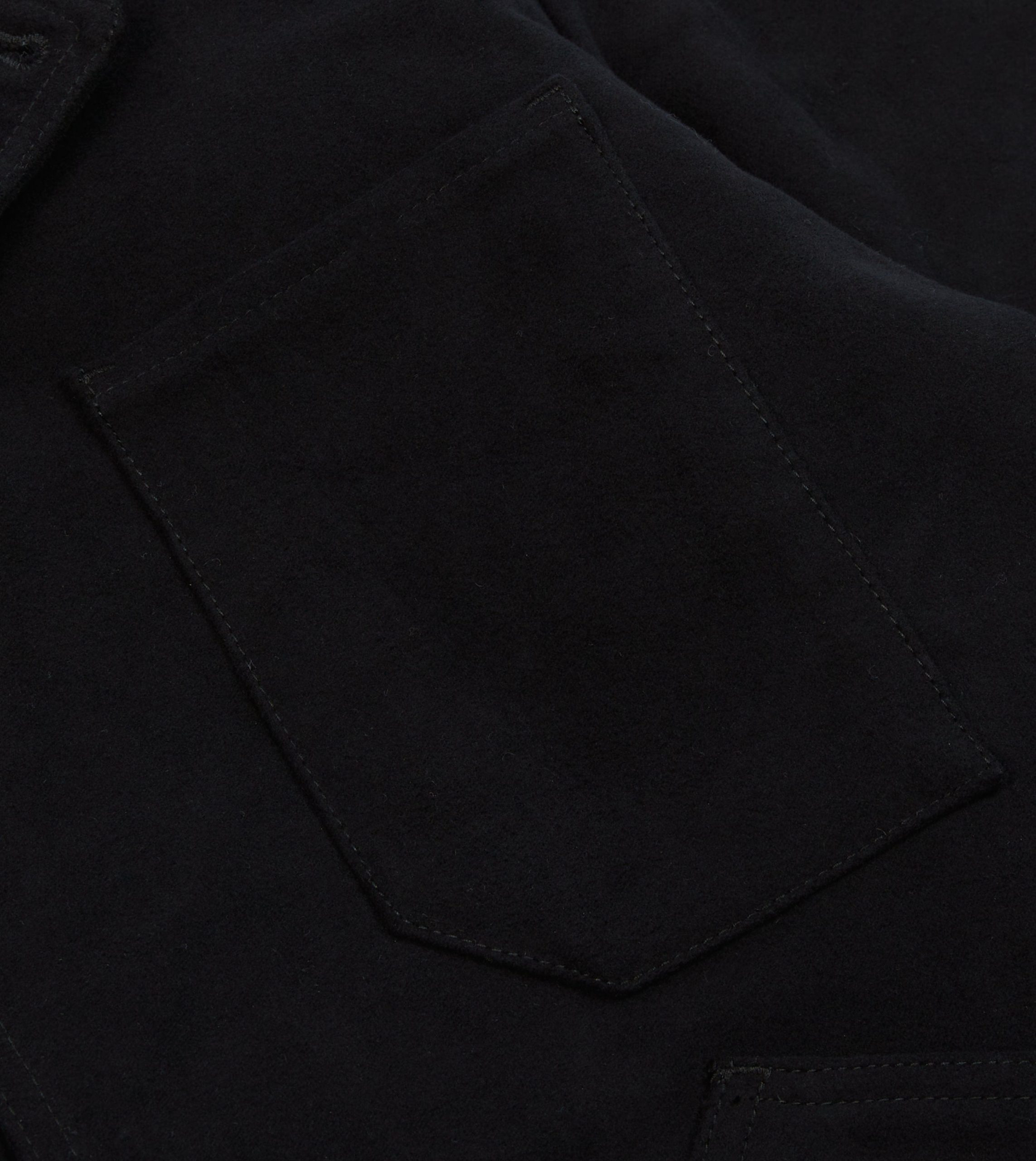 Dark Navy Moleskin Utility Jacket - Image 5